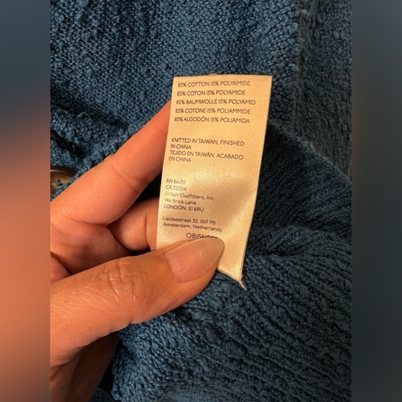 NWOT Free People Found My Friend Cropped Cardigan- Oversized Size Small - Picture 3 of 5